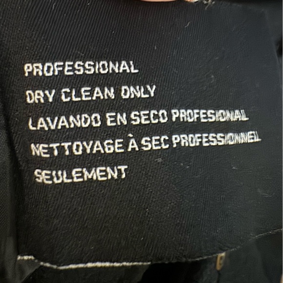 Nine West Wool Blend Button Up Black Pea Coat• Size 14 - Picture 7 of 7